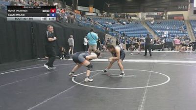 160 lbs Champ. Round 2 - Avani Wilkie, Doane vs Nora Prather, Baker University