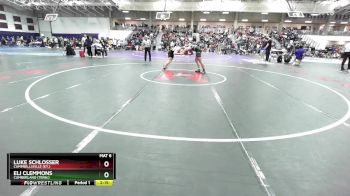 165 lbs Champ. Round 1 - Luke Schlosser, Campbellsville (Ky.) vs Eli Clemmons, Cumberland (Tenn.)
