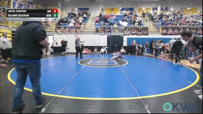 67 lbs Final - Arya Carter, Bartlesville Wrestling Club vs Blaine Backus, Newkirk Takedown Club