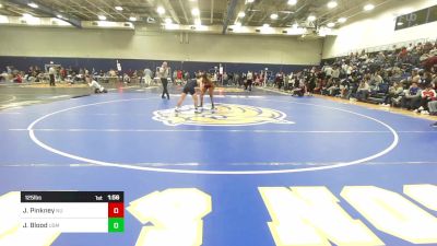 125 lbs Quarterfinal - Jabari Pinkney, Norwich vs James Blood, Southern Maine