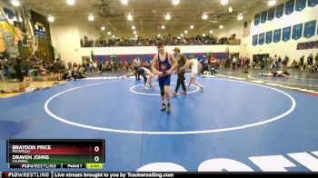 132 lbs Champ. Round 1 - Draven Johns, Caldwell vs Braydon Price, Pocatello