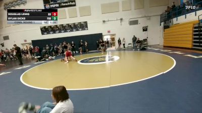132 lbs Cons. Round 1 - Dylan Dicks, Powell Middle School vs Douglas Lewis, Riverton Middle School