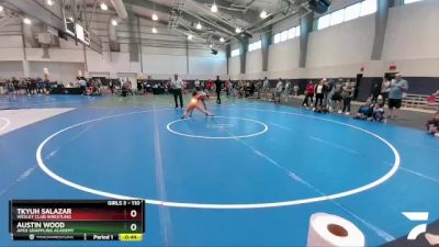 110 lbs 3rd Place Match - Tkyuh Salazar, Wesley Club Wrestling vs Austin Wood, Apex Grappling Academy