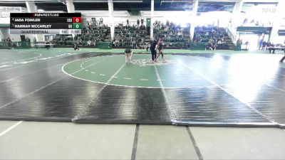 124 lbs Quarterfinal - Hannah Mccarley, Gannon University vs Jada Fowler, Frostburg State