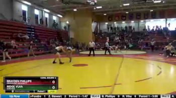 141 lbs Cons. Round 2 - Brayden Phillips, Graceland University vs Ridge Vlha, Dubuque