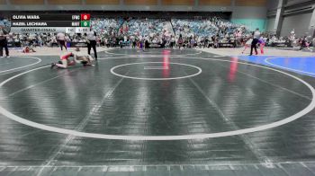 88 lbs Quarterfinal - Olivia Wara, Elite Force Wrestling Club vs Hazel Lechiara, Mantanona TC