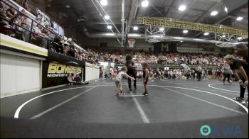 46 lbs Rr Rnd 2 - Jameyah-Rose Lewis, Midwest City Bombers Youth Wrestling Club vs Iris Morgan, Madill Takedown