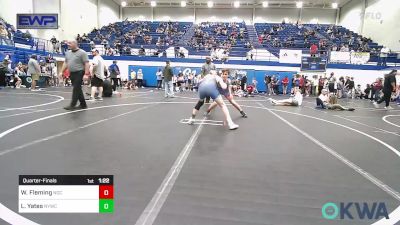 110 lbs Quarterfinal - Wesley Fleming, Norman Grappling Club vs Lucas Yates, Newcastle Youth Wrestling