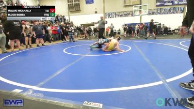 92 lbs Rr Rnd 2 - Malaki McAnally, Tiger Trained Wrestling vs Jacob Boren, Verdigris Youth Wrestling