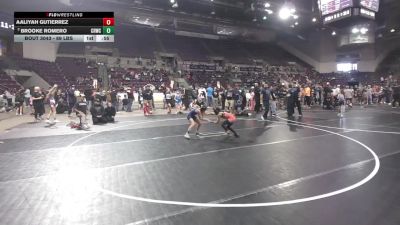 69 lbs Quarters - Aaliyah Gutierrez vs Brooke Romero, Colorado Regulators Wrestling Club