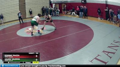 190 lbs Cons. Semi - Dominic Piazza, Virgin Valley vs Xavien Valdivia, Green Valley