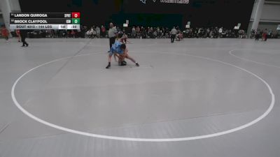 144 lbs Cons. Rd Of 16 - Brock Claypool, Izzy Style Wrestling vs Landon Quiroga, Spartan RTC@LHP