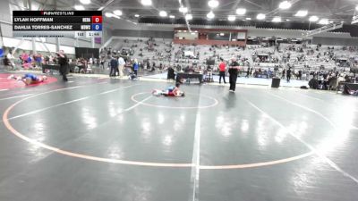 64 lbs Cons. Sub-semis - Lylah Hoffman, New Hampshire vs Dahlia Torres-Sanchez, Mat Demon Wrestling Club