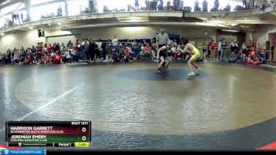 86 lbs Cons. Round 5 - Jeremiah Emery, Corydon Wrestling Club vs Harrison Garrett, Bloomington South Wrestling Club