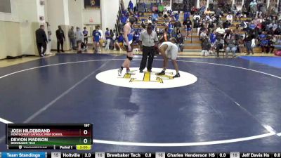 197 lbs Champ. Round 1 - Josh Hildebrand, Montgomery Catholic Prep School vs Devion Madison, Brewbaker Tech