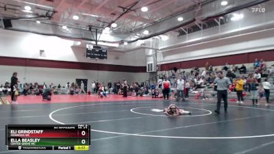 59-63 lbs Round 1 - Ella Beasley, Center Grove WC vs Eli Grindstaff, Monrovia WC