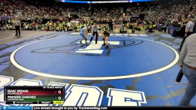 1st Place Match - Isaac Ekdahl, Millard South vs Presden Sanchez, Creighton Prep