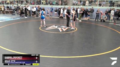 102 lbs Round 3 - Gabriel Crockett, Pioneer Grappling Academy vs Briar Otts, Chugach Eagles Wrestling Club