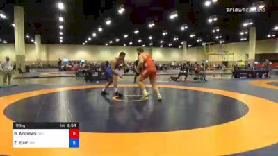 125 kg Consolation - Brian Andrews, Wyoming Wrestling Reg Training Ctr vs Zach Elam, Tiger Style Wrestling Club