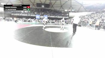 Boys 2A 132 lbs Champ. Round 2 - Mason Russell, Othello vs Ty Backstrom, Cedarcrest