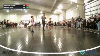 83 lbs 3rd Place - Ember Bloxham, Salina Wrestling Club vs Bryson Goff, Team Tulsa Wrestling Club