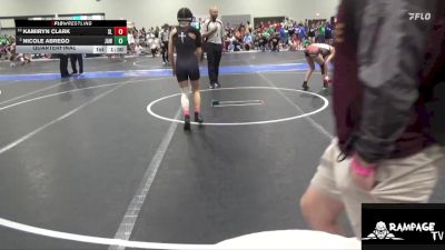 100 lbs Quarterfinal - Kamiryn Clark, Silver Lake vs Nicole Abrego, JUIC3 ACAD3MY WRESTLING