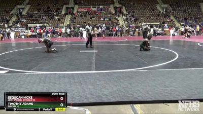 5A 126 lbs Quarterfinal - Timothy Adams, Elberta HS vs Sequoah Hicks, John Carroll Catholic HS