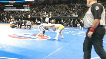 150 Class 4 lbs 3rd Place Match - Luke Cline, St. Pius X (Kansas City) vs Chance Ruble, Seckman