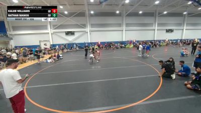 126 lbs Cons. Round 4 - Nathan Manos, Roundtree Wrestling vs Kaleb Williams, Gladiator Wrestling