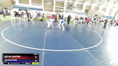 157 lbs Cons. Round 2 - Skylar Sanford, CO vs Nathan Paul, CA