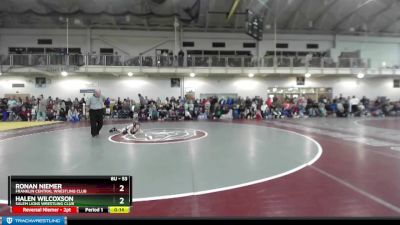 53 lbs Champ. Round 2 - Halen Wilcoxson, Salem Lions Wrestling Club vs Ronan Niemer, Franklin Central Wrestling Club