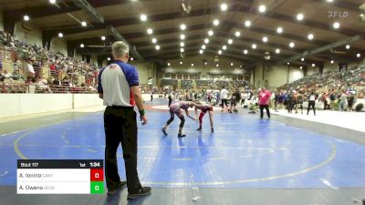 110 lbs Rr Rnd 3 - Addison Iovino, Canton Wrestling Club vs Akira Owens, Georgia