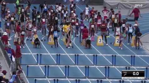 Youth Girls' 100m Hurdles Championship, Semi-Finals 5 - Age 12