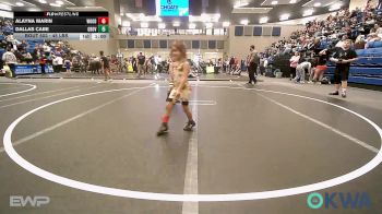 45 lbs Round Of 16 - Alayna Marin, Woodward Youth Wrestling vs Dallas Cabe, Grover Rains Wrestling Club