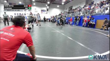 61 lbs Rr Rnd 2 - Rose Reyna, Carl Albert vs Aj Brown, Choctaw Ironman