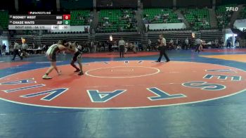 6A 175 lbs Cons. Round 5 - Chase Waits, Jasper vs Rodney West, Minor