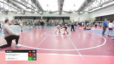 81 lbs Rr Rnd 1 - Messiah Cartagena, Grit Mat Club vs Logan Brickley, Rebellion