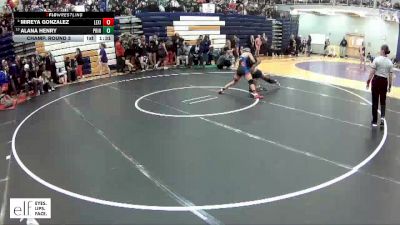 125 lbs. Champ. Round 3 - Alana Henry, Principia vs Mireya Gonzalez, Lexington