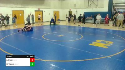 133 lbs Pigtails - Luke Rush, Waynesburg vs Dominic Woods, Hempfield