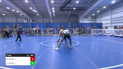 170 lbs Final - Nicholas Singer, PA vs JT Smith, NE