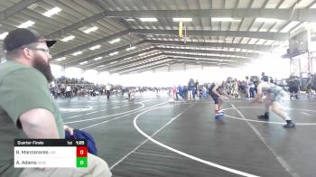 130 lbs Quarterfinal - Brailyn Manzanares, Los Alamos Highschool vs Austin Adams, Desert Dogs WC