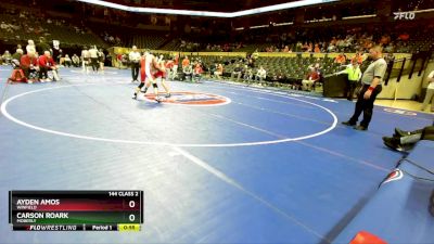 144 Class 2 lbs Cons. Round 2 - Ayden Amos, Winfield vs Carson Roark, Moberly