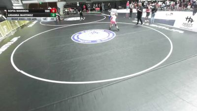 100 lbs Cons. Sub-semis - Sofia Manibog, Total Kaos Wrestling Club vs Arianna Martinez