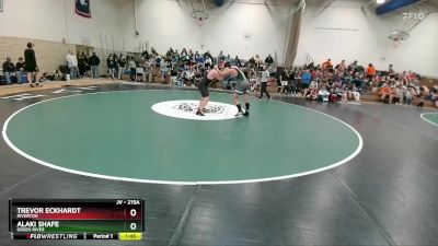 215A Champ. Round 1 - Trevor Eckhardt, Riverton vs Alaki Shafe, Green River