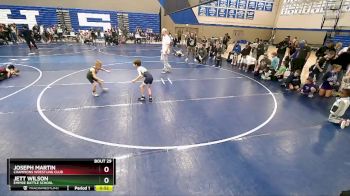 50 lbs Quarterfinal - Joseph Martin, Champions Wrestling Club vs Jett Wilson, Empire Battle School