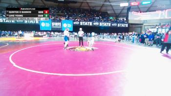 Boys 3A 132 lbs Cons. Round 3 - Quinton O Bannon, University vs Luke Young, Gig Harbor