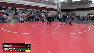 53-56 lbs Quarterfinal - Noah Smith, Southport WC vs Addilyn Steele, Alphas WC