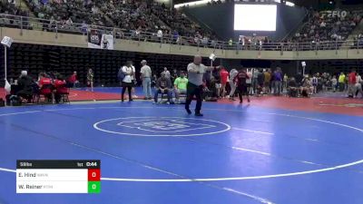 58 lbs Round Of 16 - Eli Hind, Waynesboro, PA vs Wyatt Reiner, Pitman, PA