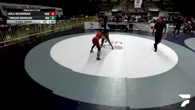 Cons. Semis - Leila Witzerman, Peninsula High School Wrestling vs Megan Morales, Red Wave Wrestling
