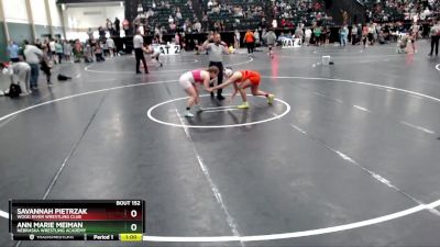 136-148 lbs Cons. Semi - Ann Marie Meiman, Nebraska Wrestling Academy vs Savannah Pietrzak, Wood River Wrestling Club